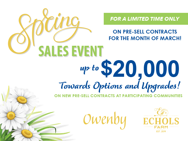 Spring Sales Event!